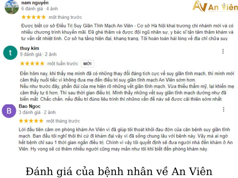 Điều trị tĩnh mạch An Viên