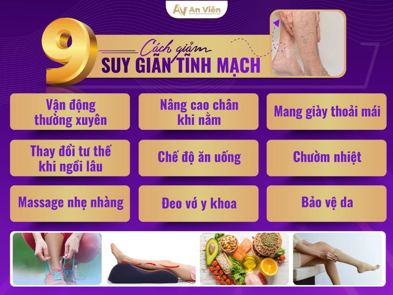 cách giảm suy giãn tĩnh mạch