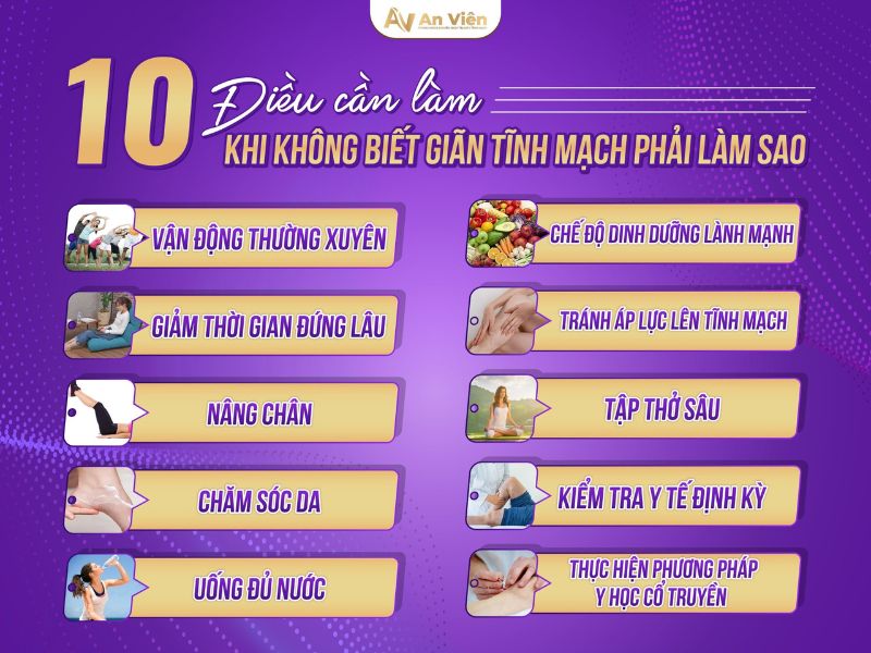 Giãn tĩnh mạch phải làm sao