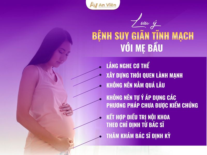 bầu bị giãn tĩnh mạch phải làm sao
