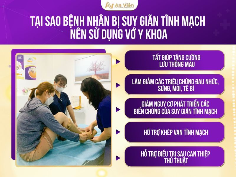 tác dụng của vớ giãn tĩnh mạch