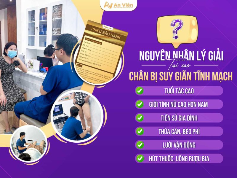 tại sao bị giãn tĩnh mạch chân