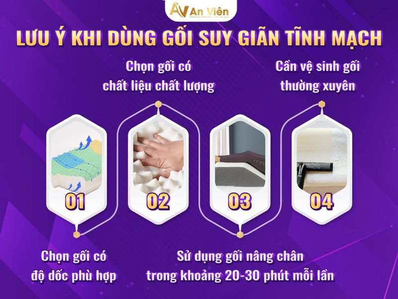 gối gác chân suy giãn tĩnh mạch