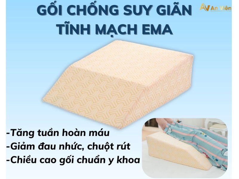 gối gác chân suy giãn tĩnh mạch