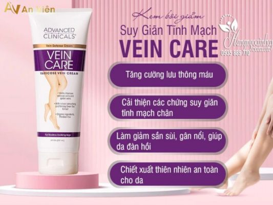 kem trị suy giãn tĩnh mạch của Mỹ
