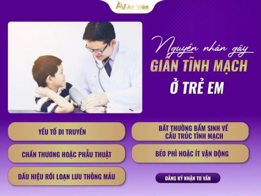 giãn tĩnh mạch ở trẻ em